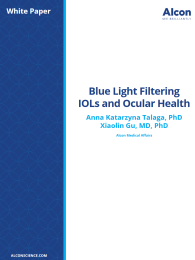 Blue Light Filtering IOLs and Ocular Health