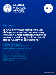 SS-OCT biometers using the Sum-of-Segments method versus using the Mean Group Refractive Index to measure axial length – how does it affect IOL power calculations?