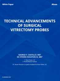 Technical Advancements Of Surgical Vitrectomy Probes